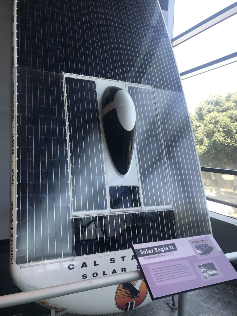 Solar Eagle II on display at the California Science Center in Los Angeles (2025).