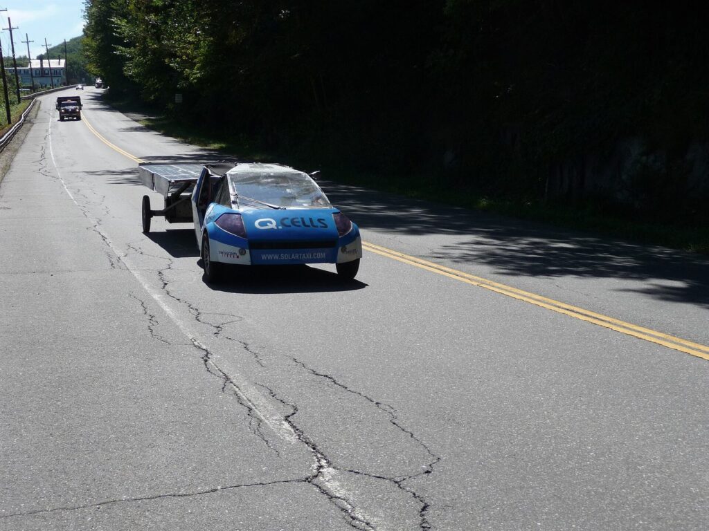 On the road in Vermont during the North American leg of the world tour.