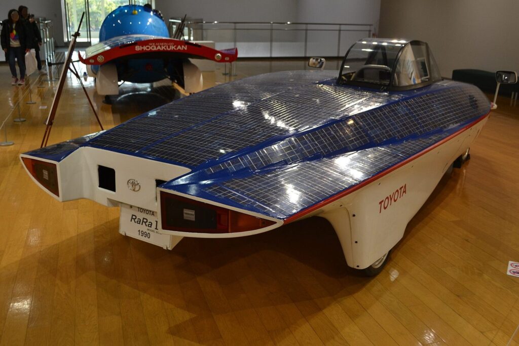 The RaRa II at the Toyota Automobile Museum in Nagakute, Aichi.