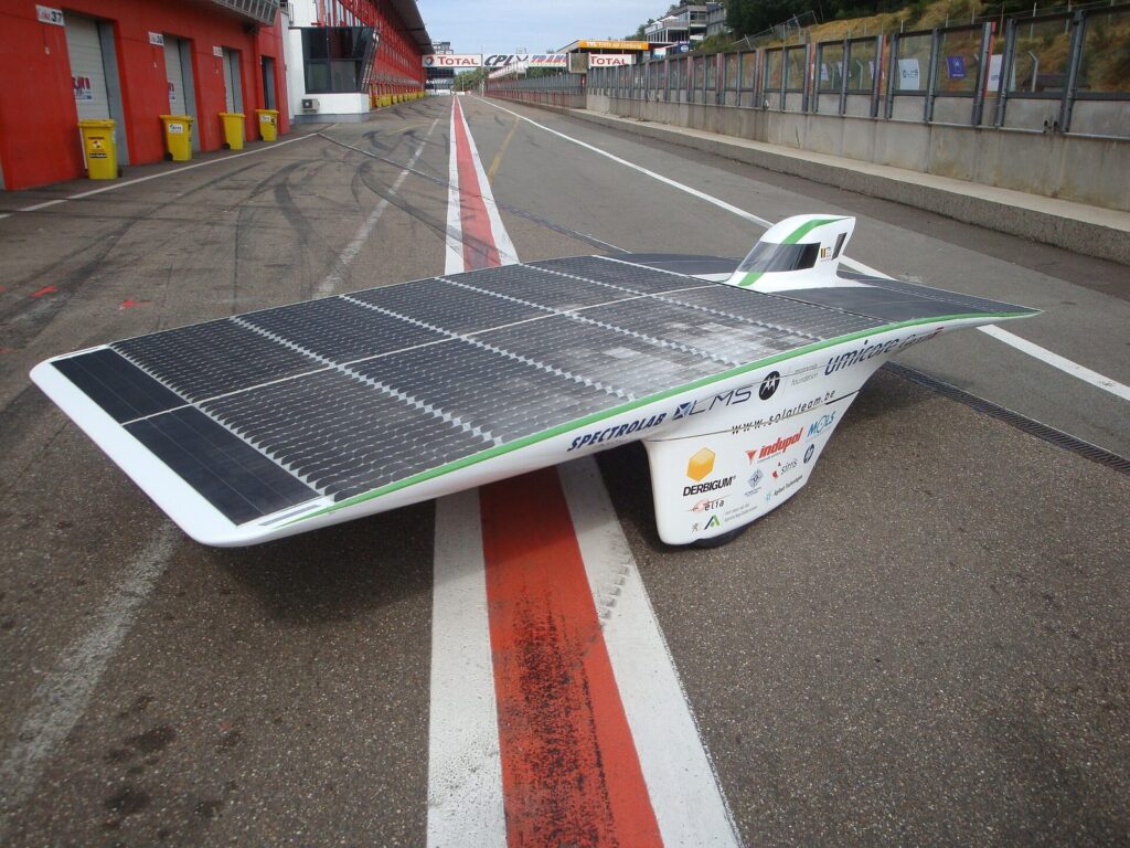 Umicar Inspire, the 2009 car, at the Zolder race track.
