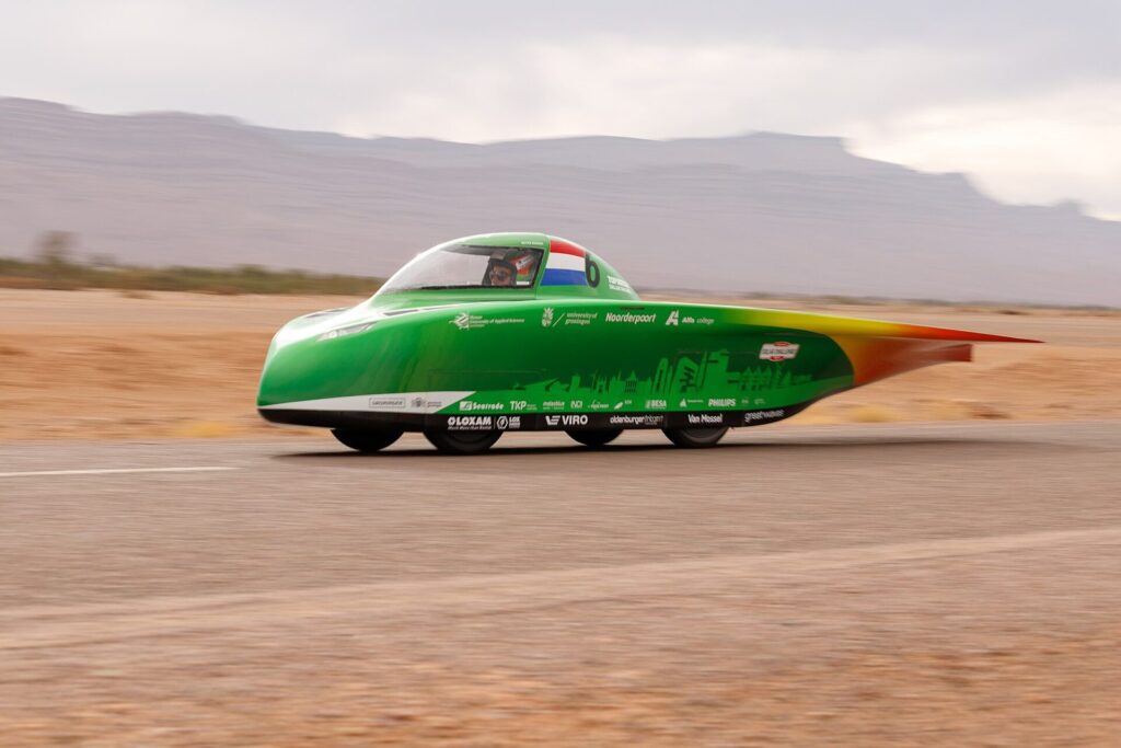 Green Spirit during the Moroccan Solar Challenge.