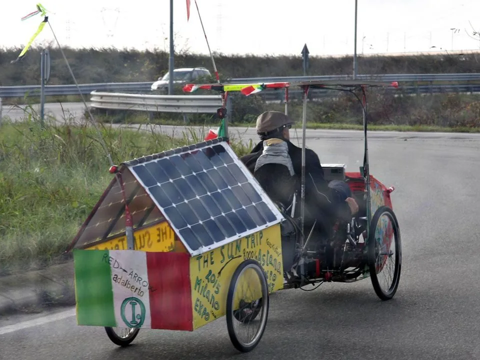Adalberto Cravero – Solar Trike on The Sun Trip 2015