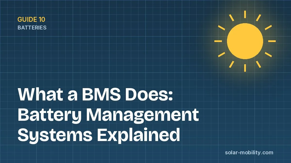 What a BMS Does: Battery Management Systems Explained