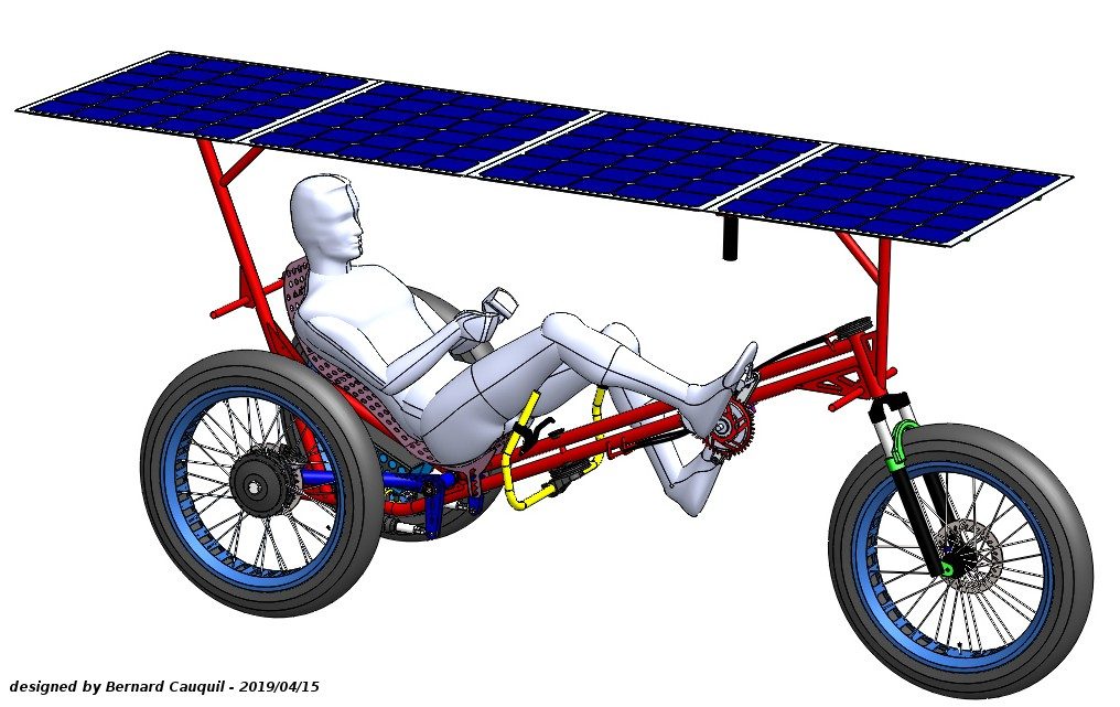 Bernard Cauquil's TiltDragonFly – A Tilting Solar Trike Without a Chain