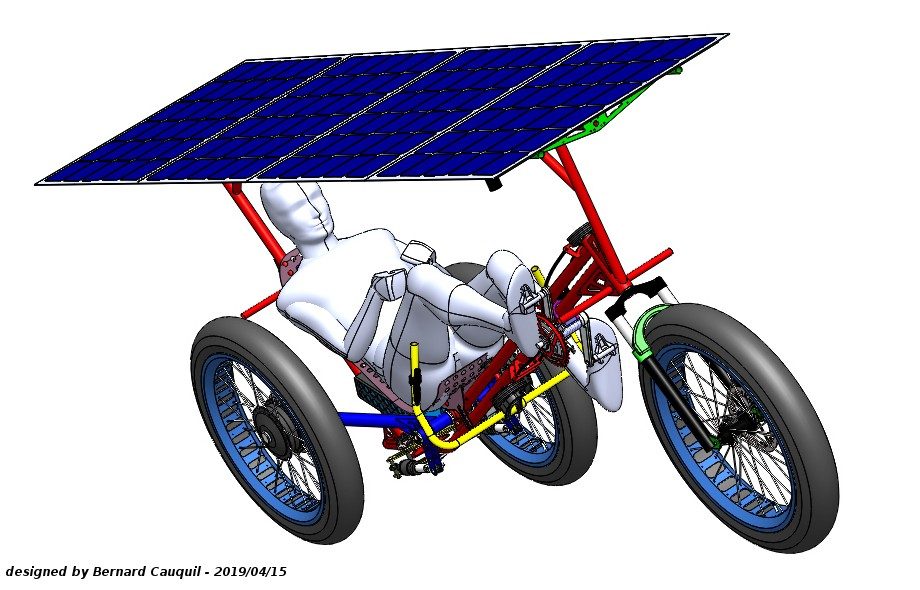 Bernard Cauquil's TiltDragonFly – A Tilting Solar Trike Without a Chain