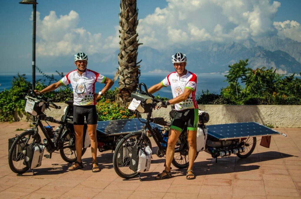 Dirk Huyghe & Jan Goedertier – Solar Bike on The Sun Trip 2015