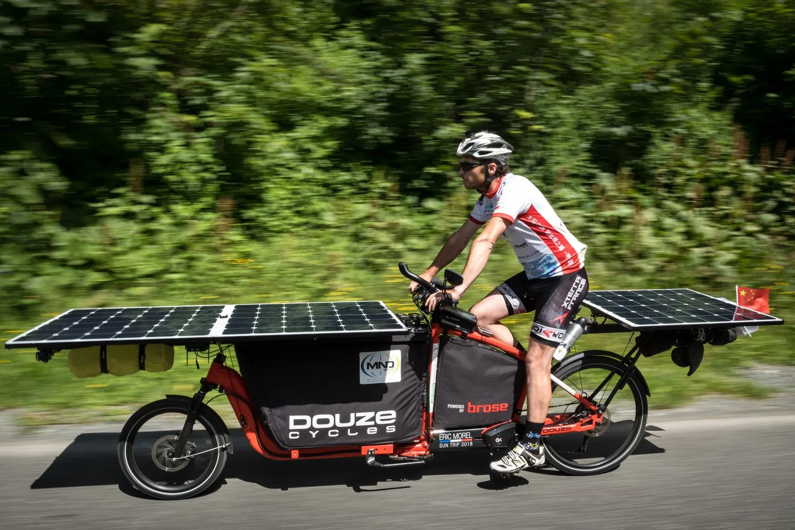 Eric Morel – Solar Bike on The Sun Trip 2018