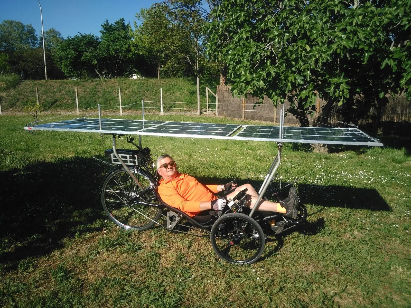 Francis Cottard – Solar Bike on The Sun Trip 2019