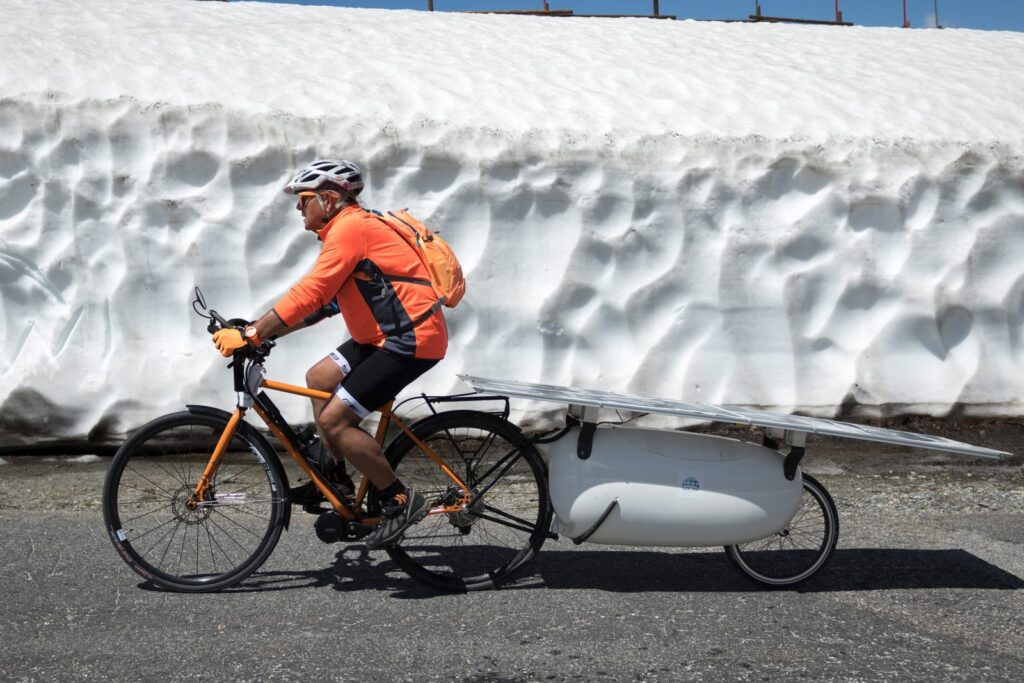 Francis Cottard – Solar Bike on The Sun Trip 2019