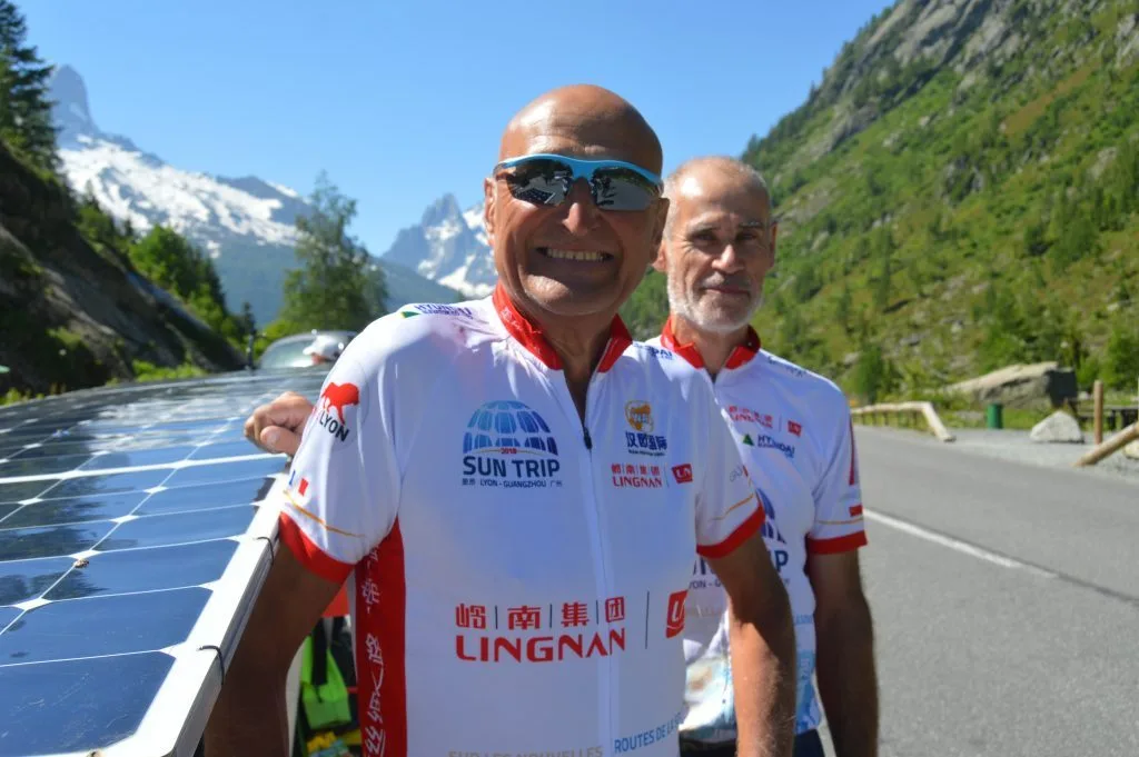 François Médalle & Gilles Coural – Solar Bike on The Sun Trip 2018