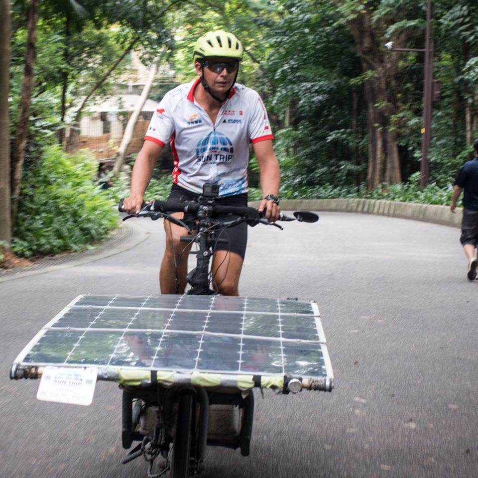 Peter Helsen – Solar Bike on The Sun Trip 2018