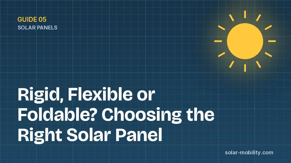 Rigid, Flexible or Foldable? Choosing the Right Solar Panel