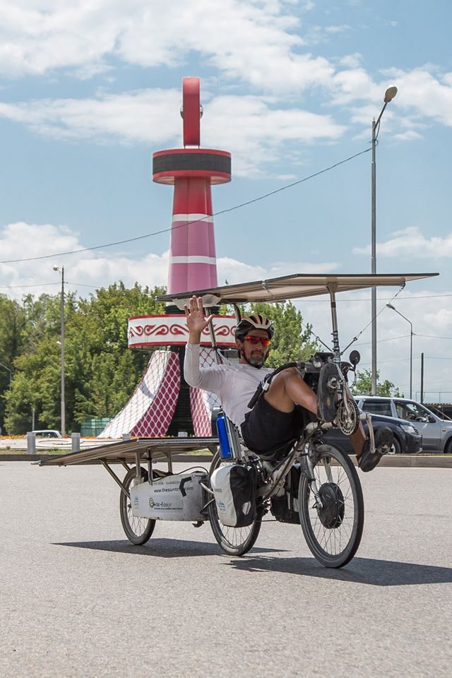 Stéphane Bertrand – Solar Bike on The Sun Trip 2018