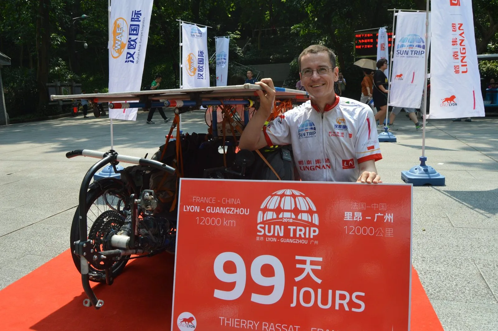 Thierry Rassat – Solar Bike on The Sun Trip 2018