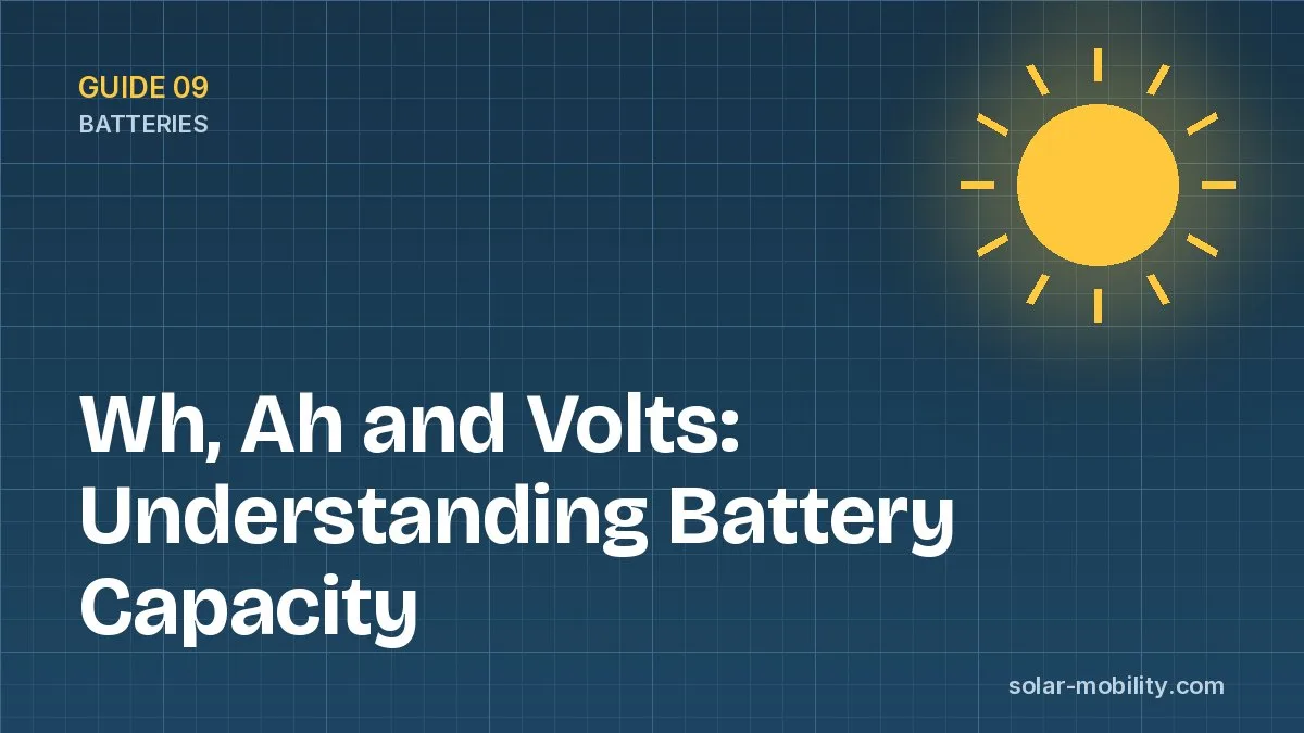 Wh, Ah and Volts: Understanding Battery Capacity